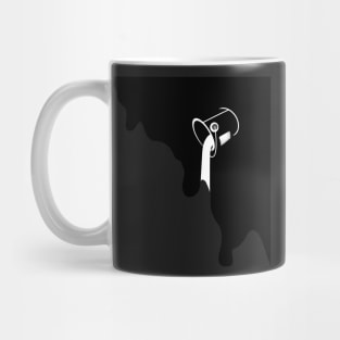 Black and white Spilled paint Mug